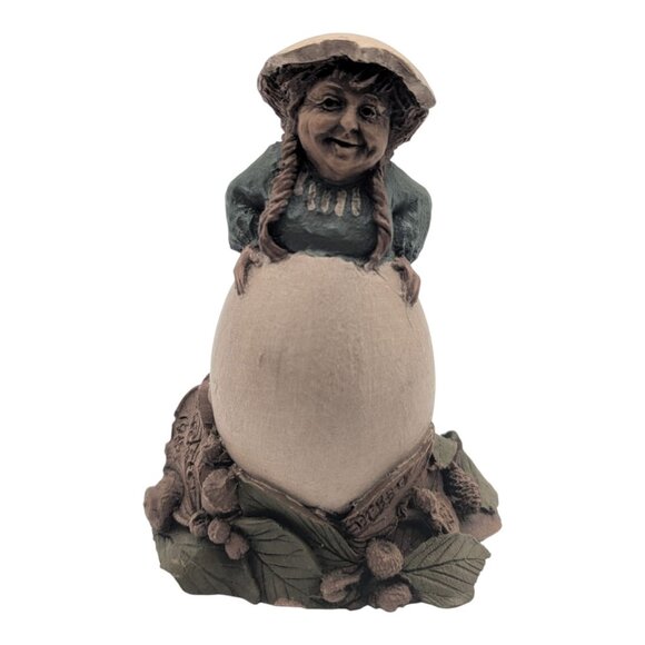 VTG Tom Clark Gnome Woman Debbie in Egg 1985 Figurine Cairn Studio Edition 21 - Picture 1 of 10